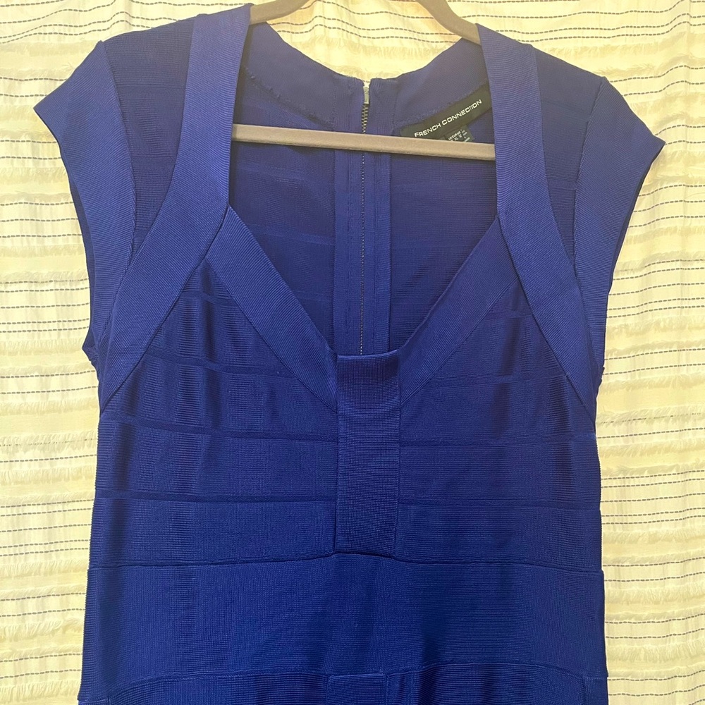 Blue bodycon dress
